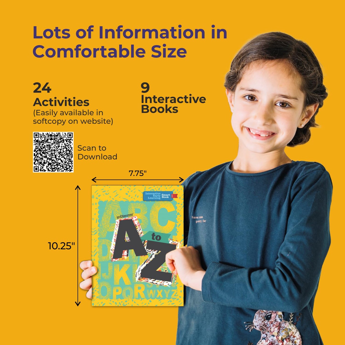 goDiscover Interactive SmartBook with Talking Pen | Set of 9 Story Sound Books with British Accent Audio | Activity Educational Kit for Toddlers, Preschool Kids Age 2 to 4 Years Learning Toys