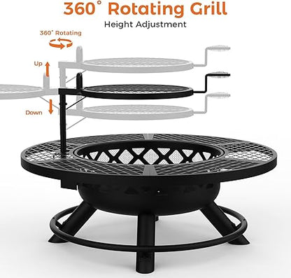 2in1 Fire pit grill