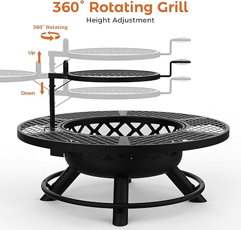 2in1 Fire pit grill
