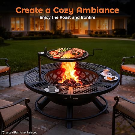 2in1 Fire pit grill