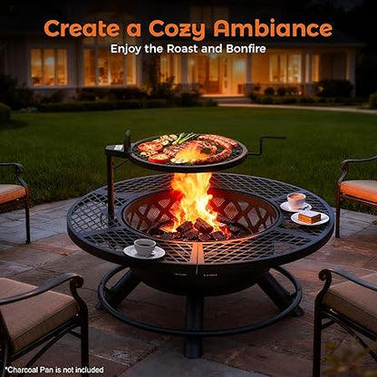 2in1 Fire pit grill