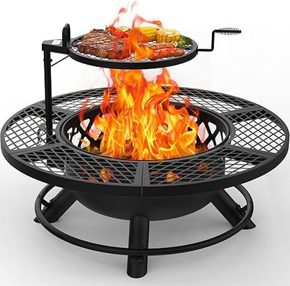 2in1 Fire pit grill