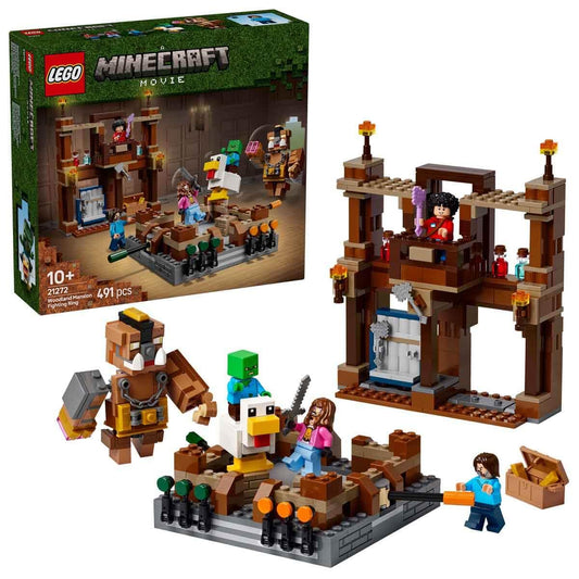 LEGO Minecraft Woodland Mansion Fighting Ring Gamer Toy with Mob Figures 21272 Building Blocks Toys for 10+ Gift for Boys and Girls