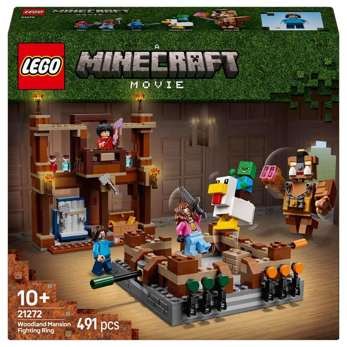 LEGO Minecraft Woodland Mansion Fighting Ring Gamer Toy with Mob Figures 21272 Building Blocks Toys for 10+ Gift for Boys and Girls
