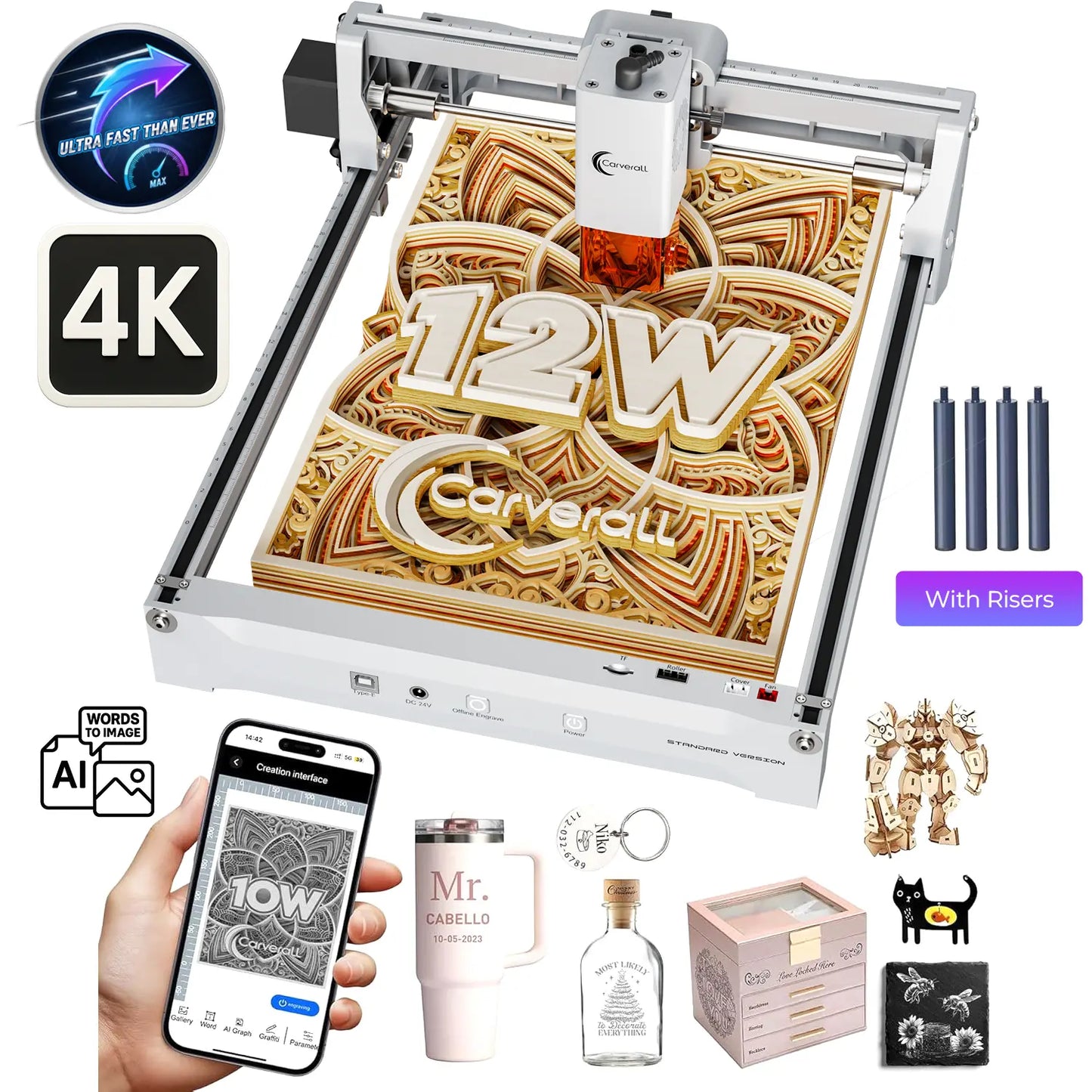 K15 Pro Mini Portable Laser Engraver