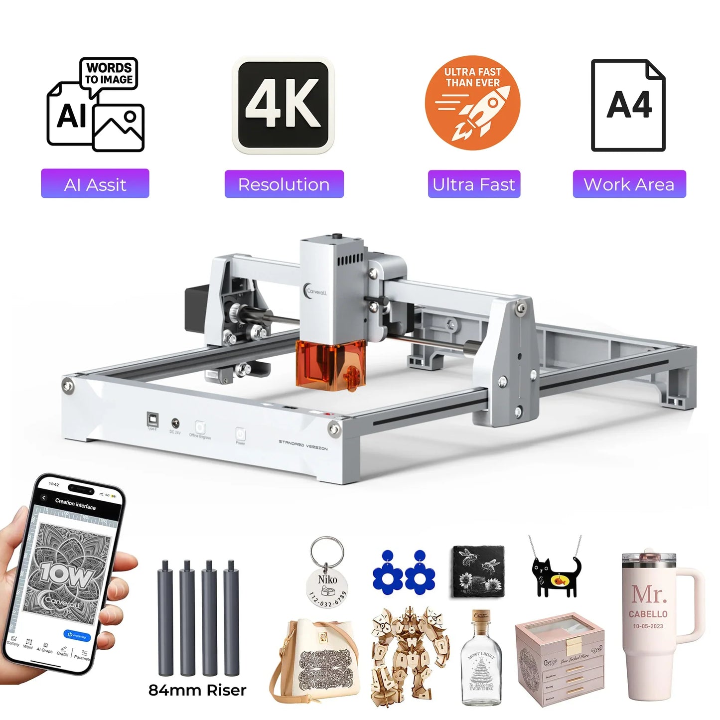 K15 Pro Mini Portable Laser Engraver