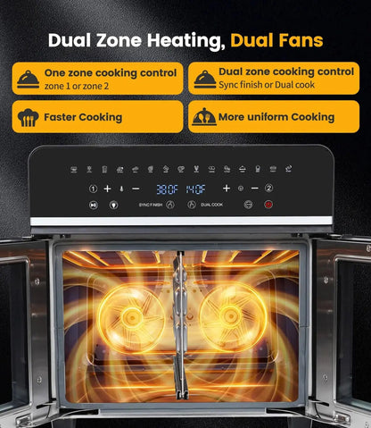 Dual-zone air fryer